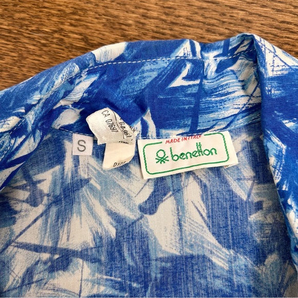 Vintage United Colors of Benetton silk midi dress - Picture 7 of 7